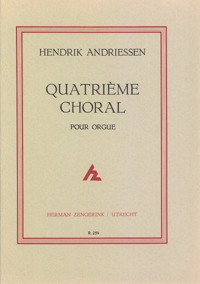 H. Andriessen: Choral 4 Pour Orgue