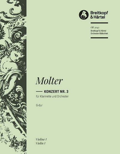 J.M. Molter: Konzert 3 G-Dur - Klar Str Bc