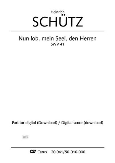 DL: H. Schütz: Nun lob, mein Seel, den Herren B-Dur SWV  (Pa