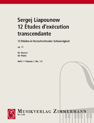Liapounow, Sergej: Douze études progressives