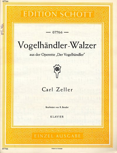 C. Zeller: Vogelhändler-Walzer , Klav