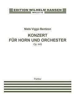 N.V. Bentzon: Konzert Für Horn Und Orcheste, HrnOrch (Part.)