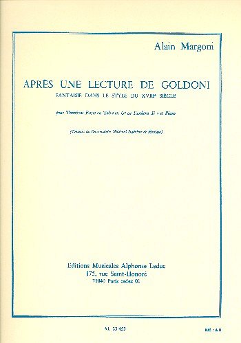 A. Margoni: Après Une Lecture De Goldoni (Bu)