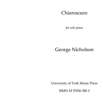 G. Nicholson: Chiaroscuro, Klav