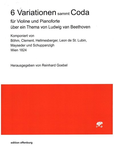 L. v. Beethoven: 6 Variationen sammt Coda, VlKlav (KlavpaSt)