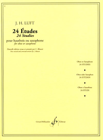 J.H. Luft: 24 Études, Ob/Sax