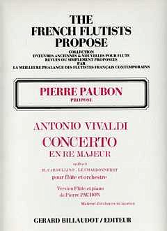 A. Vivaldi: Concerto En Re Majeur Op. 10 Nø3 : Le Chardonneret