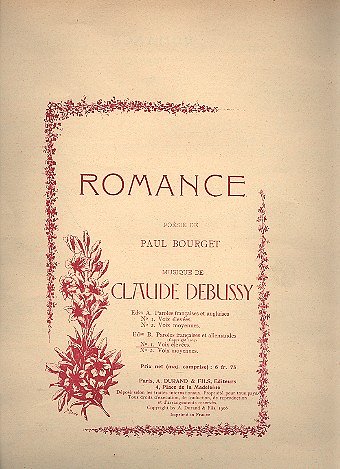 C. Debussy: Romance Sop-Pno (Fr-All , GesKlav