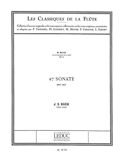 J.S. Bach: Sonata No. 4 in C major BWV1033, FlKlav