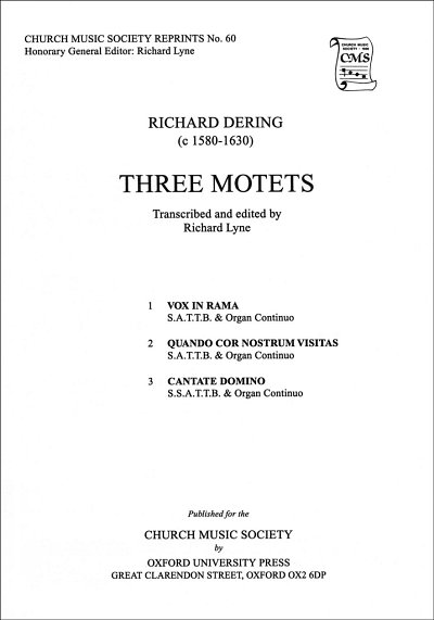 R. Dering: Three Motets, Ch (Chpa)