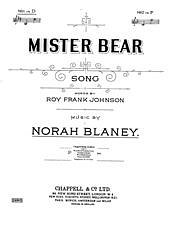 DL: N.B.R.F. Johnson: Mister Bear, GesKlav