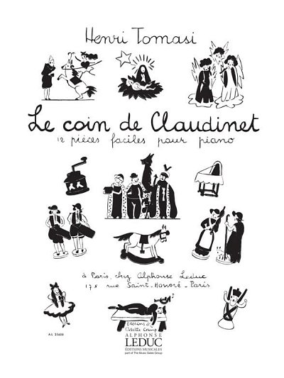H. Tomasi: Le Coin de Claudinet, 12 Pièces faciles, Klav