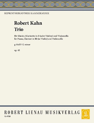 Kahn, Robert: Trio sol mineur