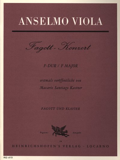 Viola Anselmo: Fagott-Kozert F-Dur.