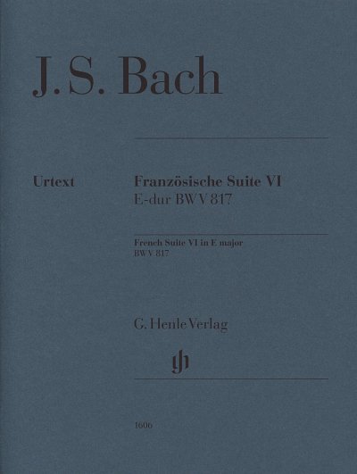 J.S. Bach: Französische Suite VI E-dur BWV 817, Klav