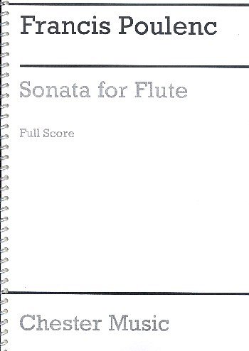 F. Poulenc: Sonata for Flute, FlOrch (Part.)