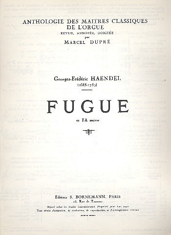 G.F. Händel: Fugue in F major, Org