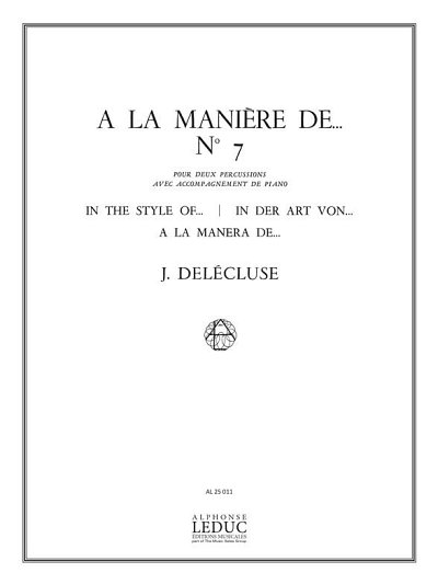 J. Delécluse: A La Maniere De N07 (Bu)