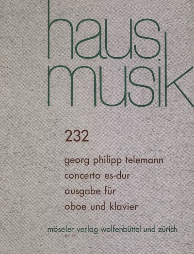 G.P. Telemann: Konzert Es-Dur - Ob Str Bc