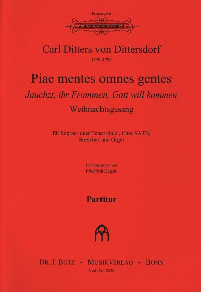 C. Ditters von Dittersdorf: Piae mentes omnes gentes