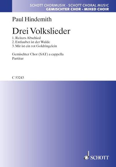 DL: P. Hindemith: Drei Volkslieder (Chpa)