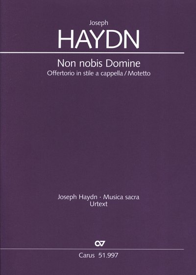 AQ: J. Haydn: Non Nobis Domine Hob 23a:1 (B-Ware)