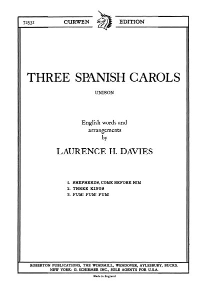 Three Spanish Carols (Chpa)