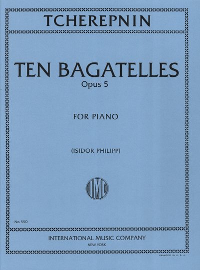 Ten Bagatelles Op 5, Klav