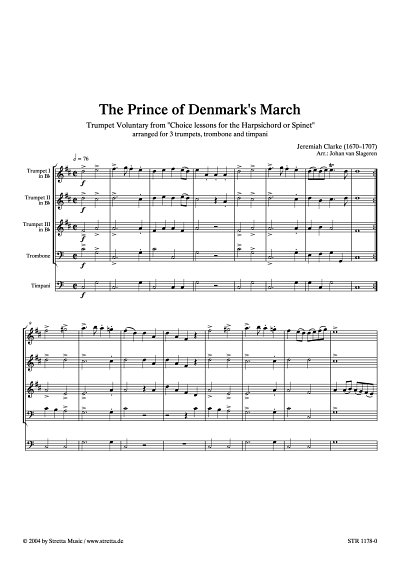 DL: J. Clarke: The Prince of Denmark's March Trumpet Volunta