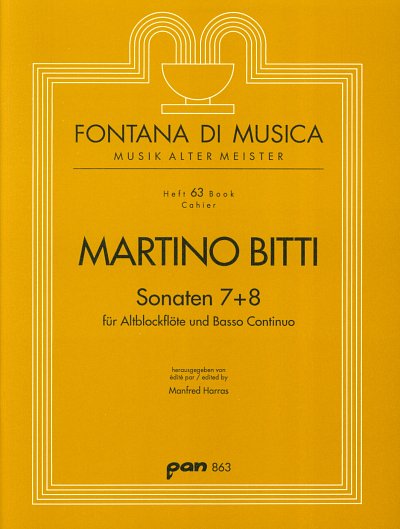 Bitti Martino: 4 Sonaten 2 (7 + 8) Fontana Di Musica 63