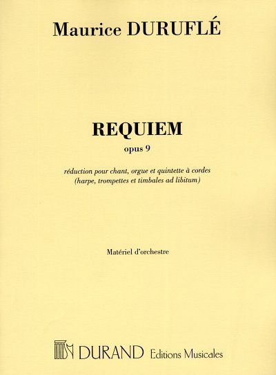 M. Duruflé: Requiem op. 9, GesGchStroOr (Stsatz)