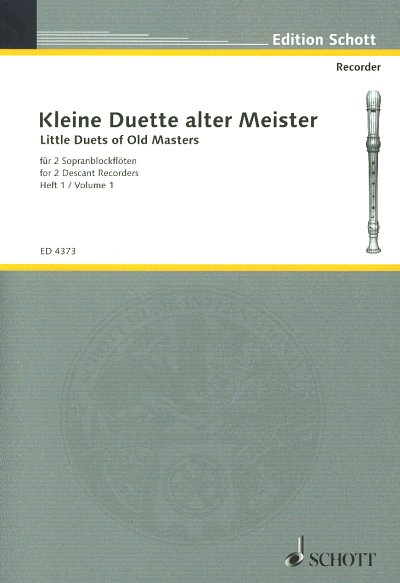 Kleine Duette alter Meister , 2SbflKlav (Sppa)