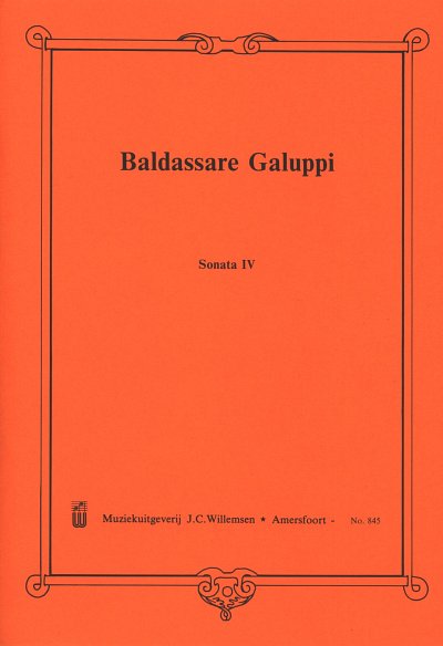 B. Galuppi: Sonate 4 D, Org