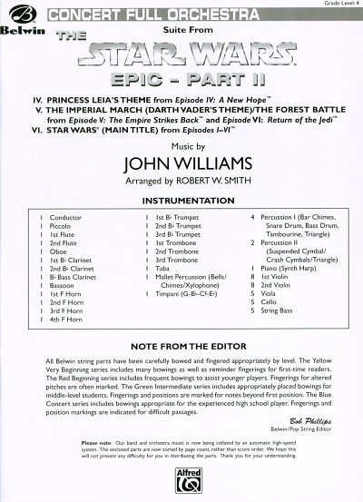 J. Williams: Suite from the Star Wars Epic, SinfOrch (Part.)