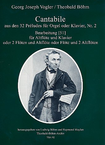 G.J. Vogler: Cantabile aus 32 Préludes, AltflKlav (KlaPa+St)