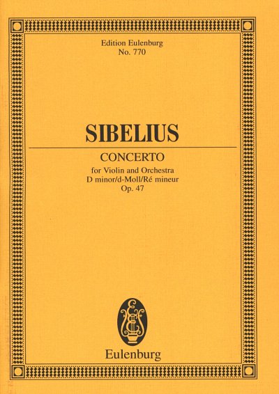 J. Sibelius: Violinkonzert d-Moll op. 47, VlOrch (Stp)