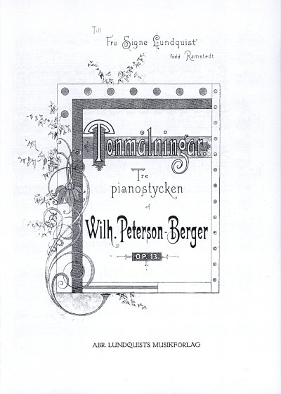Peterson Berger Wilhelm: Tonmalningar Op 13
