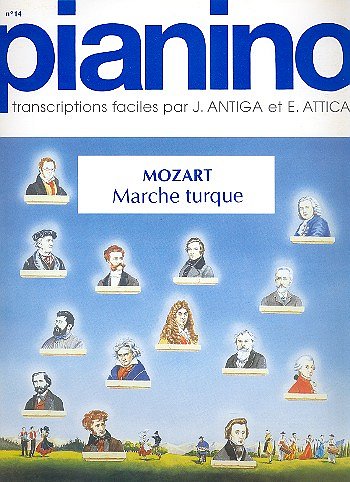 W.A. Mozart: Marche turque - Pianino 14, Klav