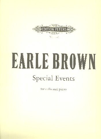 E. Brown: Special Events, VcKlav (Sppa)
