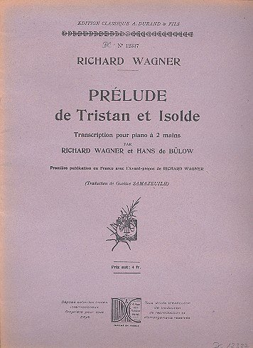 R. Wagner: Tristan Prelude Piano , Klav