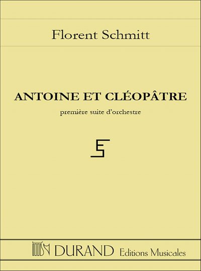 F. Schmitt: Antoine Et Cleopatre Poche N 1, Sinfo (Stp)