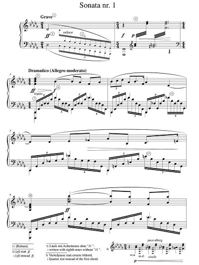 V. Kosenko: Sonate Nr. 1 b-moll op. 13, Klav