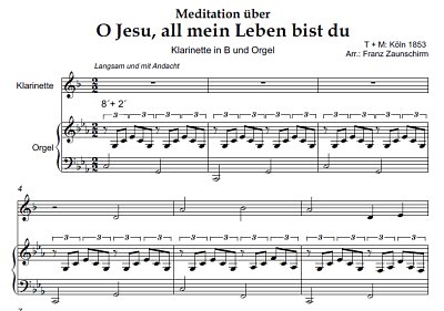 DL: (Traditional): O Jesu, all mein Leben bist, KlarOrg (Par