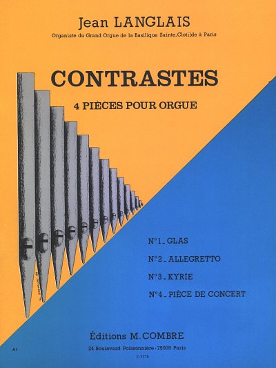 J. Langlais: Contrastes (4 pièces), Org