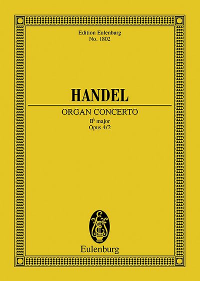 DL: G.F. Händel: Orgel-Konzert Nr. 2 B-Dur, 2ObFagStr (Stp)