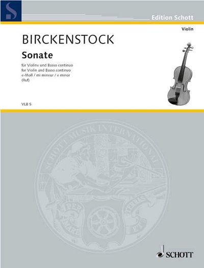 H. Birckenstock, Johann Adam: Sonata E Minor