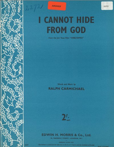 DL: R. Carmichael: I Cannot Hide From God, GesKlavGit