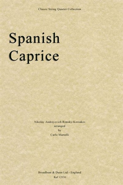 N. Rimski-Korsakow: Spanish Caprice, Opus 3, 2VlVaVc (Part.)
