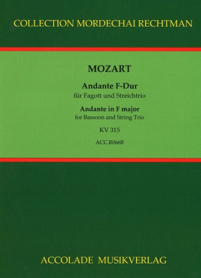 W.A. Mozart: Andante F-Dur KV 315, FgVlVaVlc (Pa+St)