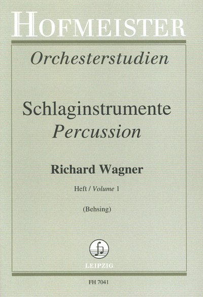 R. Wagner: Orchesterstudien für Schlaginstrumente